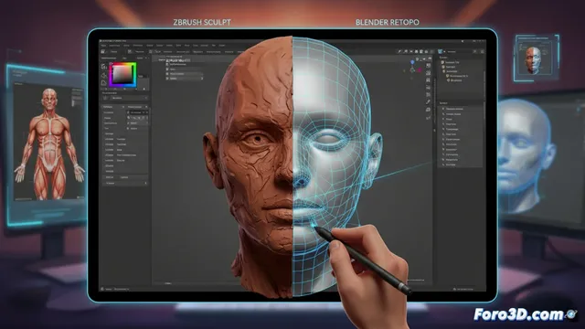 Técnicas actuales para modelar una cabeza humana en 3d