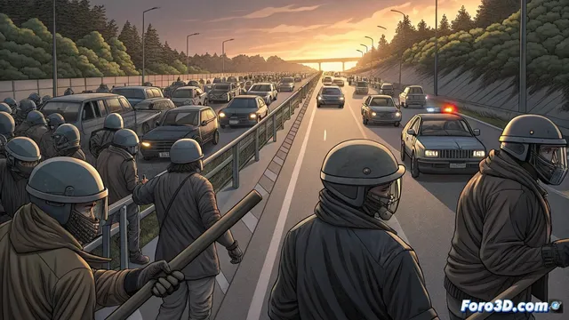 Enfrentamiento entre ultras en la autopista A1 cerca de Bolonia