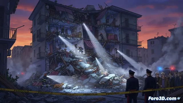 Una explosión de gas derriba un edificio en Adelfia, Italia