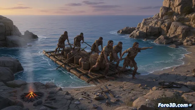 Un estudio replantea cuándo los humanos dominaron navegar en el mar