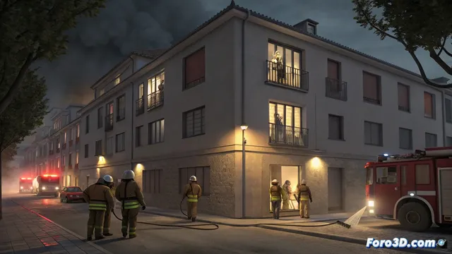 Un incendio en Leganés obliga a evacuar once personas