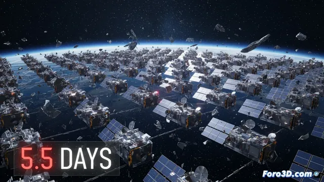 Una nueva métrica mide el riesgo de colisión en la órbita terrestre baja