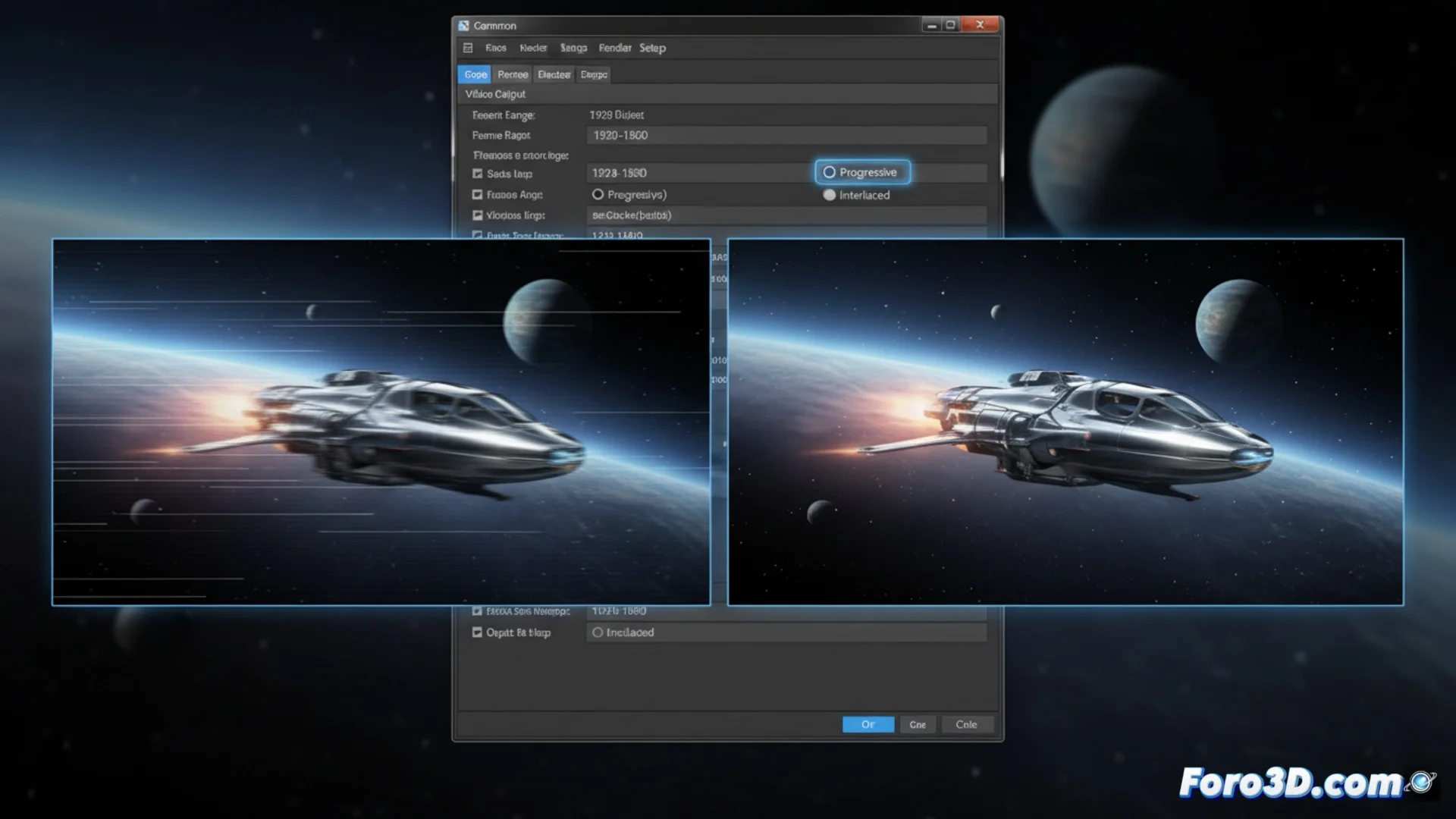 Evita che 3ds Max generi fotogrammi entrelazati durante il rendering