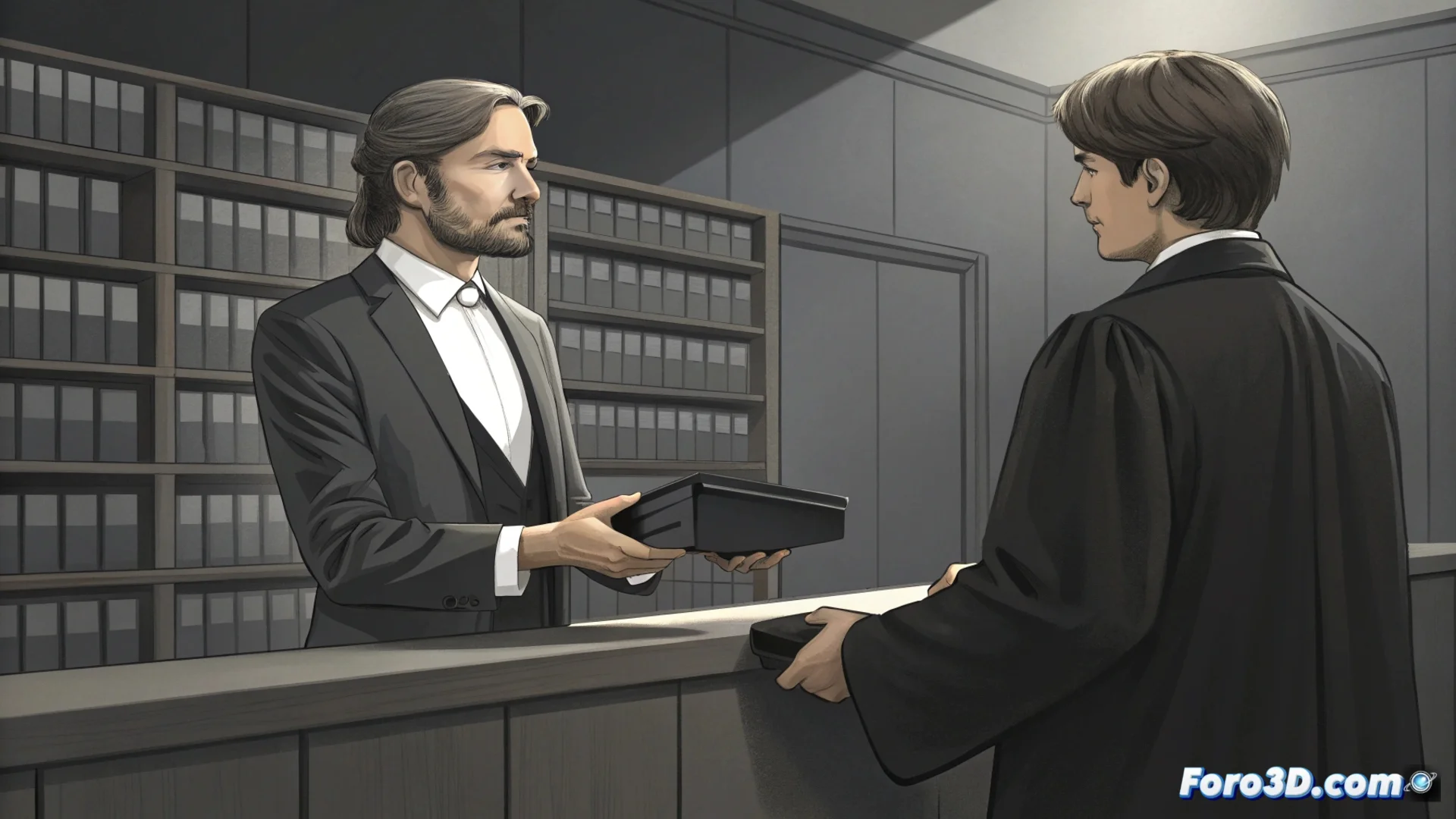 Koldo García, exasesor ministerial, sale de un edificio judicial sosteniendo una carpeta, representando la recogida de pruebas digitales para su defensa legal.