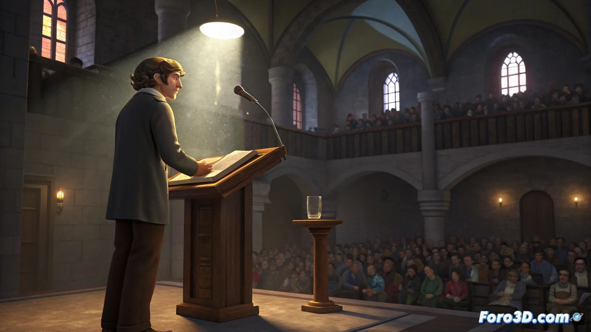 Fotografía promocional del ciclo de poesía en La Abadía de Madrid, mostrando a los poetas Alana Portero y Antonio Lucas.