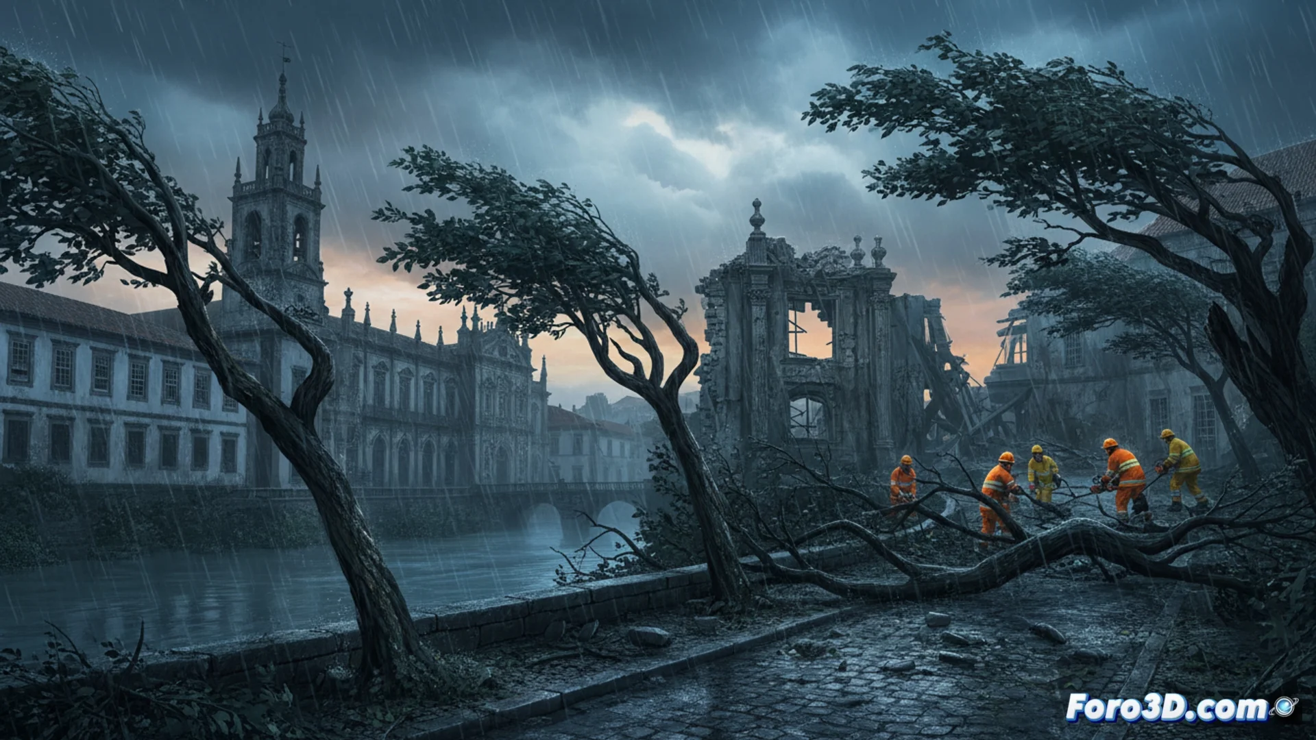 La tempesta Kristin colpisce Coimbra con danni e blackout