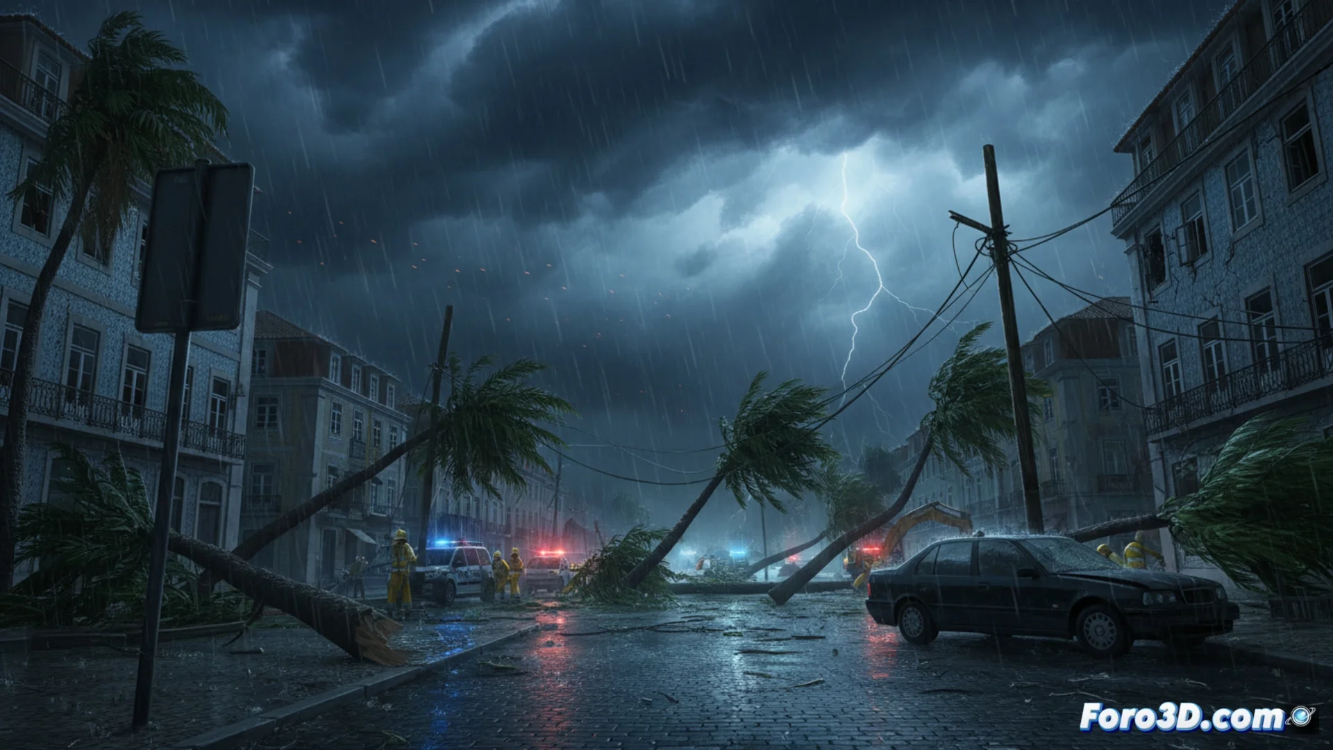 La tempesta Kristin flagella Lisbona con venti intensi e piogge torrenziali