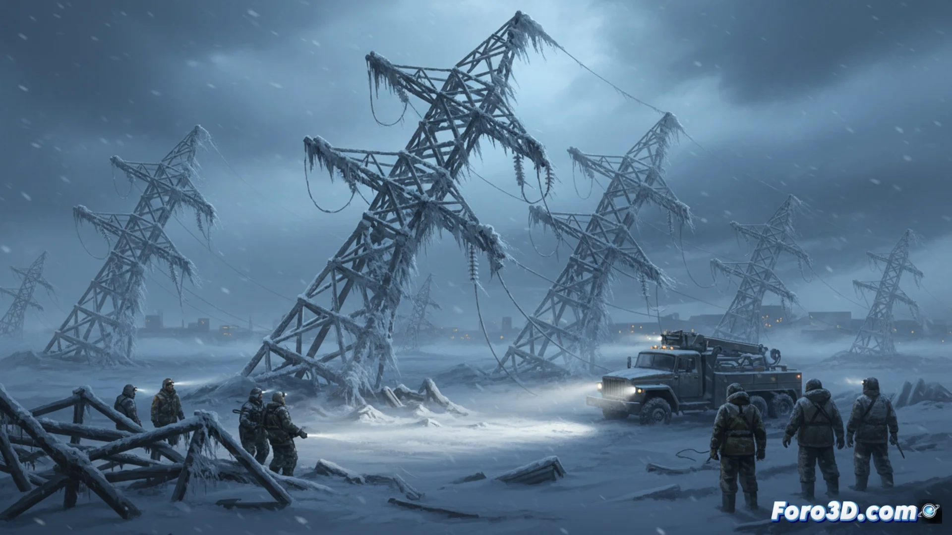 Una tempesta invernale danneggia torri elettriche nel nord della Russia