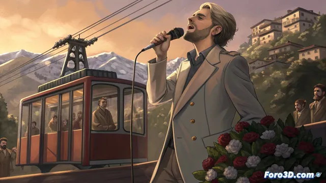 Achille Lauro homenajea a víctimas de Crans Montana en Sanremo