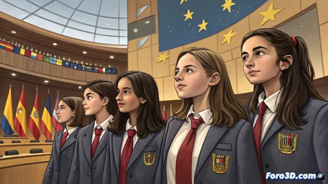 Alumnas de Arganda representan a España en foro de Escuelas Embajadoras de la UE