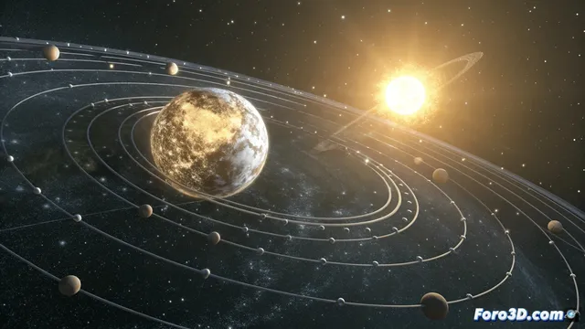 Simular el movimiento orbital en houdini con nulos y expresiones