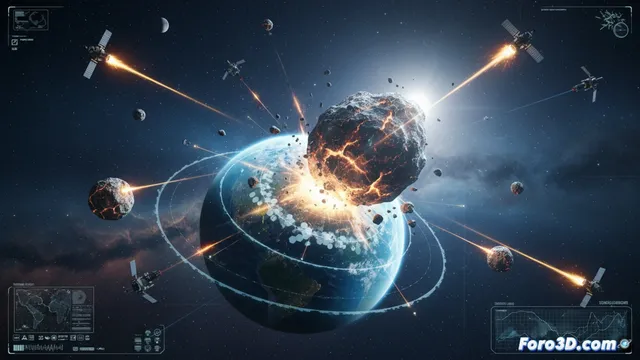 Asteroides y defensa planetaria: simulación 3D de impactos