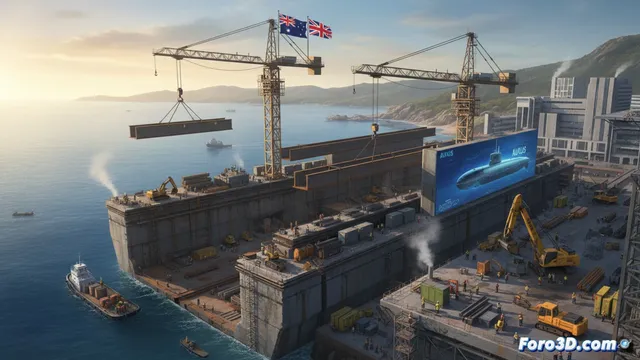 Australia inicia la construcción de su astillero para submarinos nucleares AUKUS