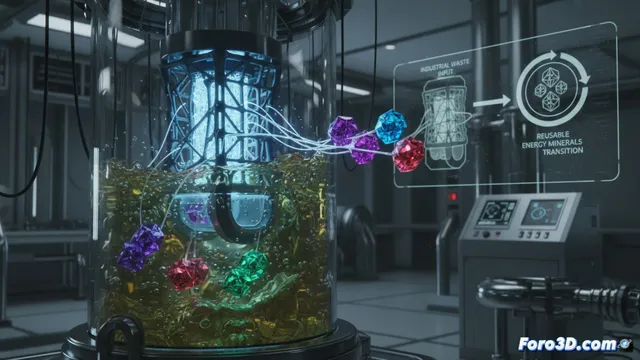 Cartucho impreso en 3D recupera minerales críticos de residuos industriales