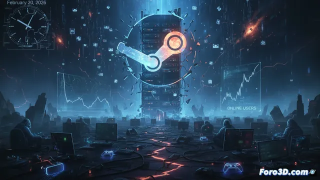 Colapso masivo de Steam deja fuera de juego a millones de usuarios