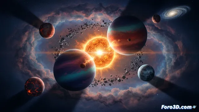 Descubren un sistema planetario con los planetas 