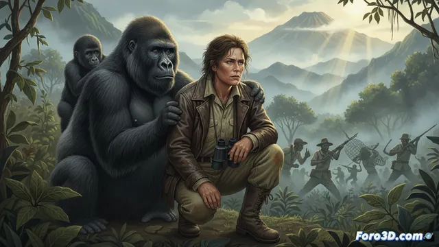 Dian Fossey: una película sobre la defensa de los gorilas de montaña