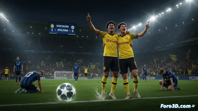 Dortmund domina a la Atalanta y se acerca a la fase de grupos