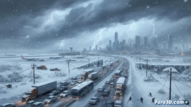 EE.UU. paralizado por una borrasca invernal extrema