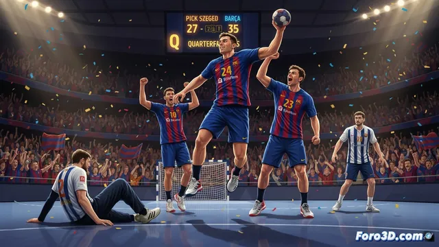 El Barça Balonmano sella el pase directo a cuartos en Hungría