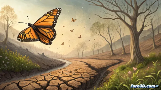 El cambio climático amenaza la migración épica de la monarca