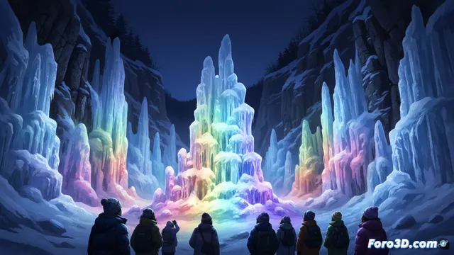 El festival de hielo de Sounkyo ilumina Kamikawa con esculturas heladas