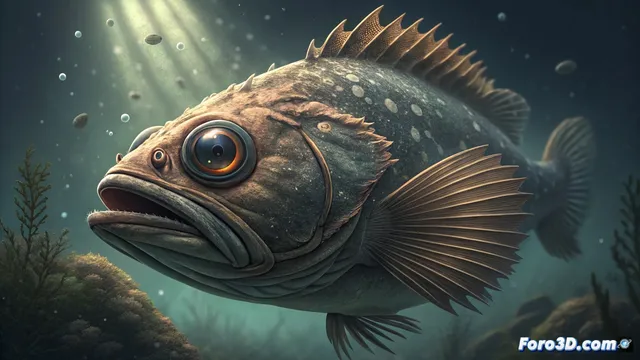 El pez con ojos giratorios de 360 grados