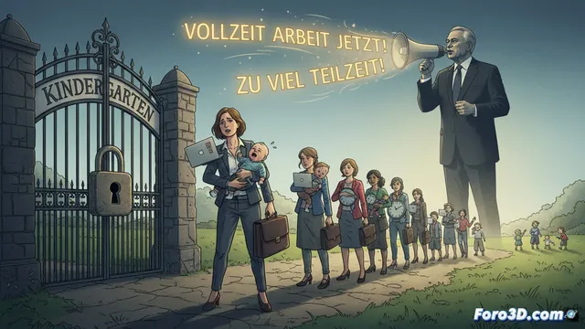 Escasez de guarderías fuerza trabajo parcial, Merz pide jornada completa