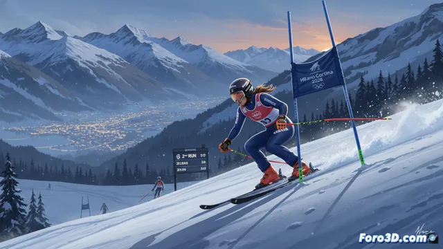Eslalon femenino en Milán-Cortina 2026 define su podio en segunda manga