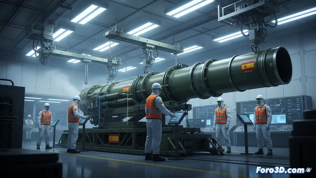 España decide fabricar sus propios lanzacohetes para obuses