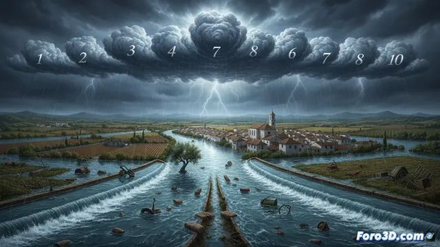 España encadena diez temporales consecutivos con lluvias intensas