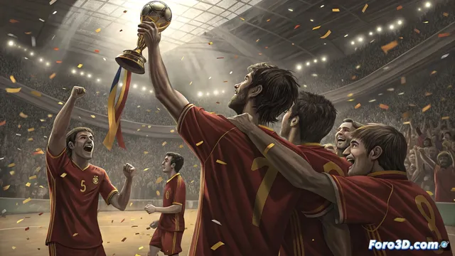 España rompe una mala racha y gana la eurocopa de fútbol sala