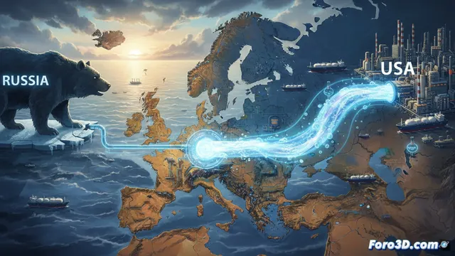 Europa cambia dependencia del gas ruso por el GNL estadounidense