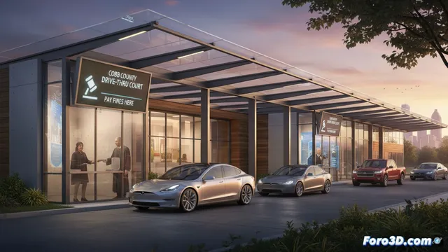 Georgia estrena el primer tribunal drive-thru para pagar multas desde el coche