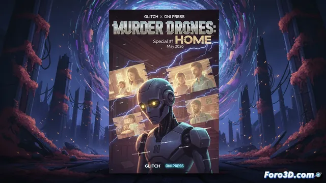 Glitch y Oni Press anuncian cómic especial de MURDER DRONES: HOME