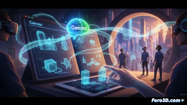 Google acelera la creación web de XR fusionando Gemini y Canvas