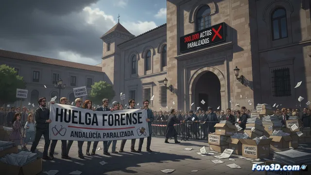 Huelga forense en Andalucía paraliza 300.000 actos médicos y judiciales