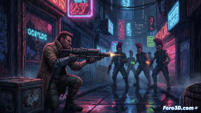 Huntdown Overtime: Coffee Stain anuncia la precuela roguelite del shooter