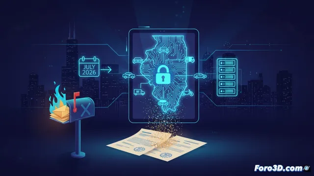 Illinois elimina los títulos de vehículo en papel a partir de 2026