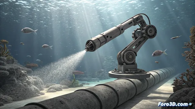 Impresión 3D submarina para reparar infraestructuras marinas