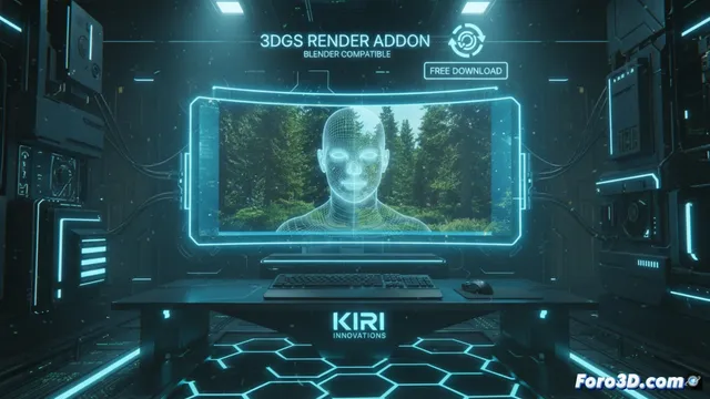 Kiri Innovations lanza 3DGS Render, addon gratuito para Blender