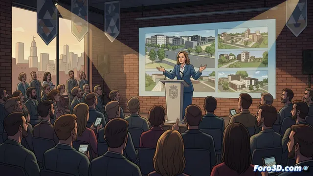 La alcaldesa presenta los proyectos para la Barriada de La Plata en Jerez