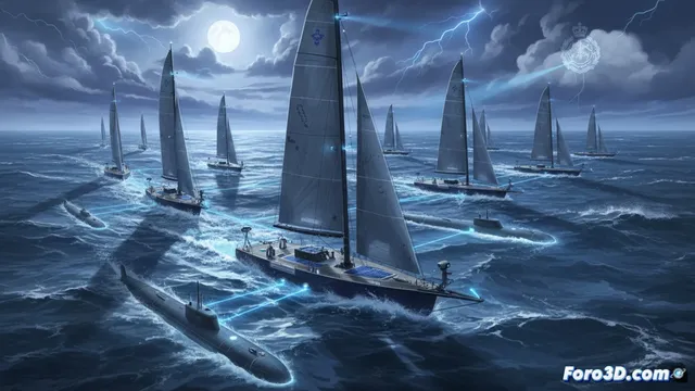 La Royal Navy prueba veleros robot C‑Stars para vigilancia marítima persistente