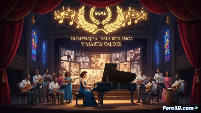 La SGAE homenajea a la Sala Berlanga y a la compositora Marta Valdés