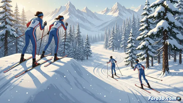 La combinata a squadre: el desafío colectivo del esquí nórdico