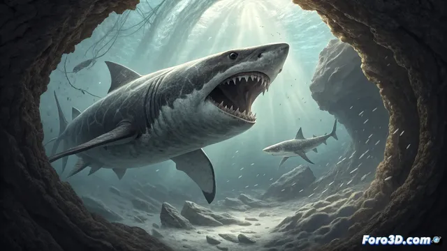 El canibalismo intrauterino del megalodón: cómo los embriones más fuertes devoraban a sus hermanos