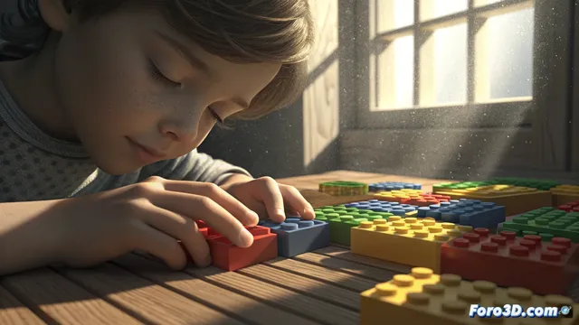 Lego con texturas para niños con discapacidad visual