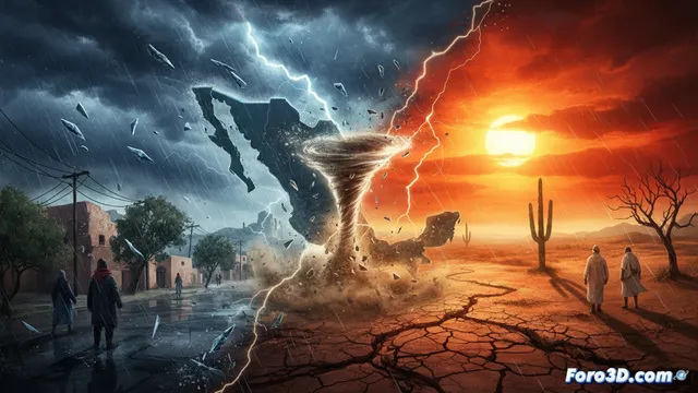 México bajo contraste térmico: calor extremo y frente frío simultáneo