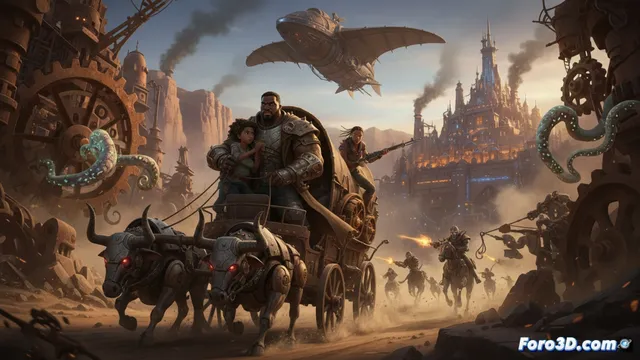 Netflix anuncia 'Bass X Machina', western steampunk animado para 2026