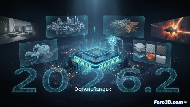 OctaneRender 2026.2: Optimizaciones de rendimiento y nuevas funciones
